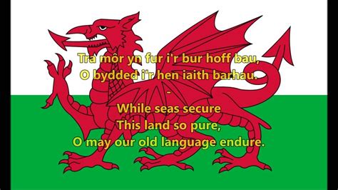 wales ♫ | hen wlad fy nhadau (old land of my fathers, usually rendered ...