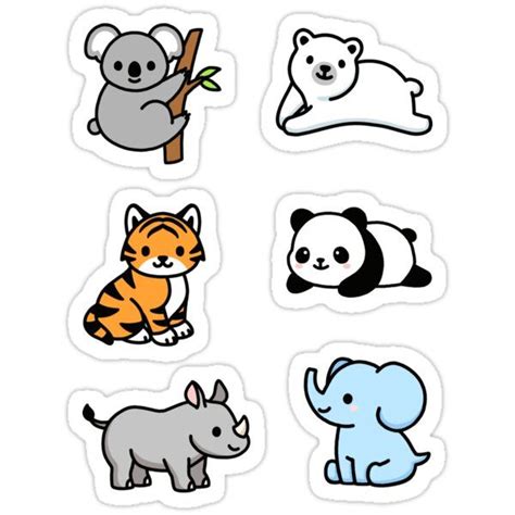 Endangered Animal Sticker Pack Sticker by littlemandyart | Cute stickers, Animal stickers ...