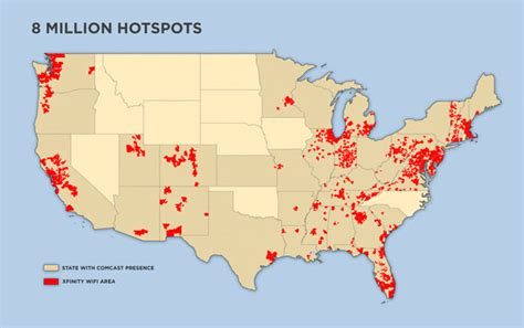 Xfinity Hotspots Map | World Map 07