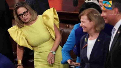 Kyrsten Sinema Yellow Dress At State of the Union Address Goes Viral ...