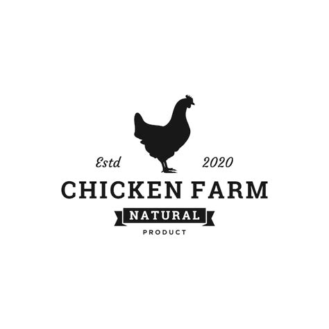 Premium Vector | Chicken farm logo design
