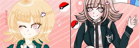 Some Fanart for Chiaki, by me , comparing my old art to my new art, old on the left and new on ...