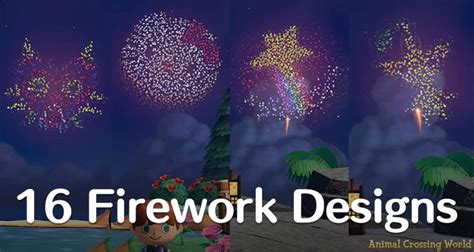 25 Fantastic Firework Custom Designs For Fireworks Show Event In Animal Crossing: New Horizons ...