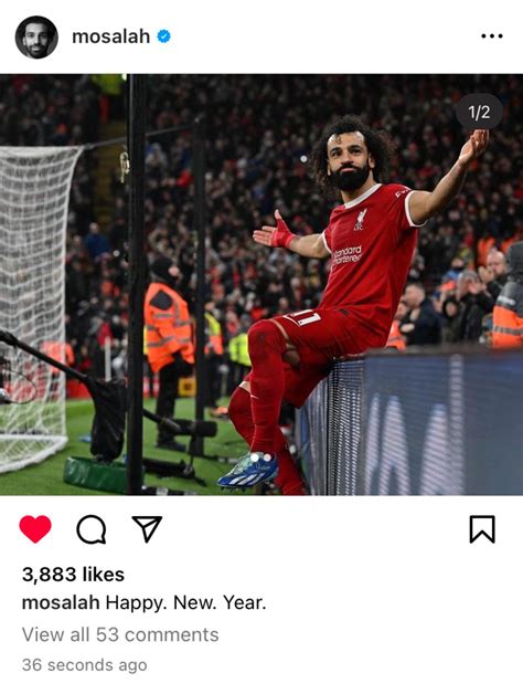 Happy . New. Year. [ Mo Salah on Instagram] : r/LiverpoolFC