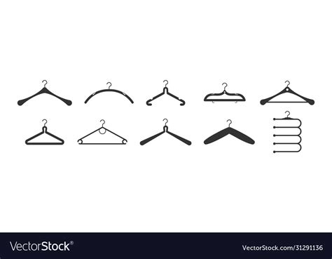 Hangers clothes fashion Royalty Free Vector Image