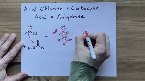 Acid Chloride + Carboxylic Acid = Anhydride (Mechanism) - YouTube