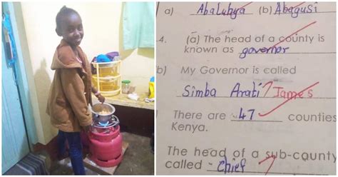 Kisii Girl Who Lost Exam Mark for Saying Simba Arati Was Governor Way ...