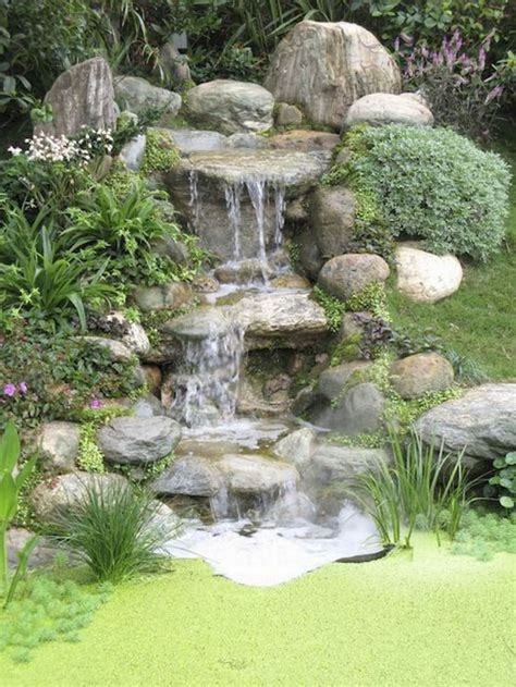 45 pool landscaping ideas tropical small backyards | Waterfalls ...