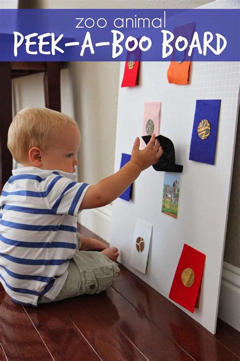 Zoo Animal Peek-a-Boo Board - Toddler Approved