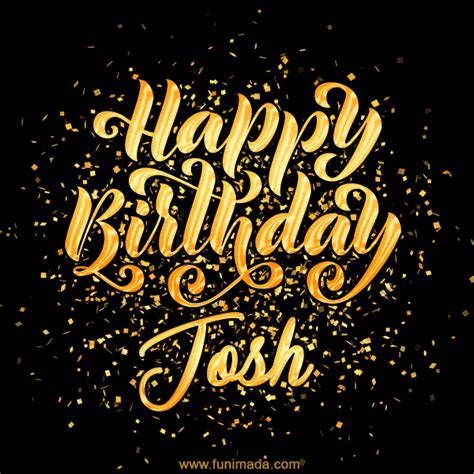 Happy Birthday Card for Josh - Download GIF and Send for Free ...