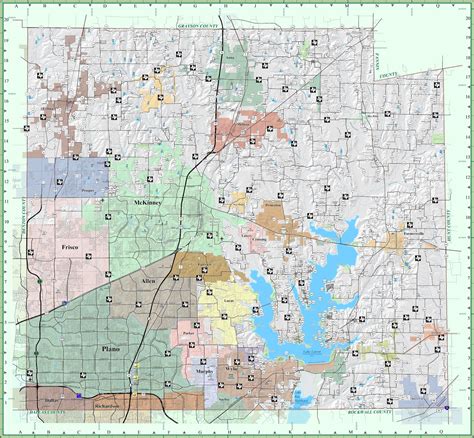 Collin County Zip Code Map - Map