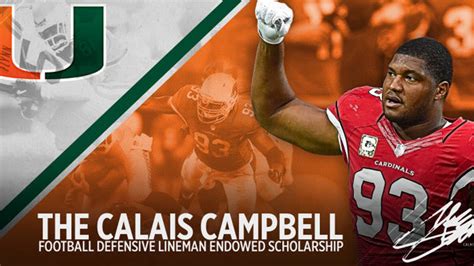 Pro Bowler Calais Campbell Endows Athletics Scholarship