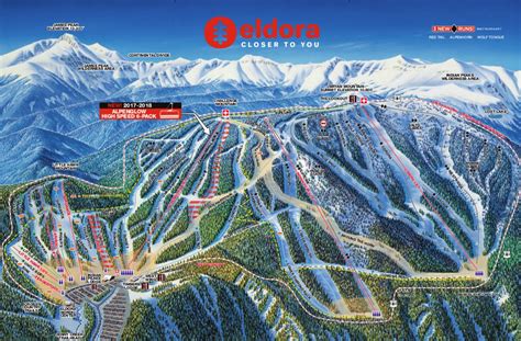 Colorado Ski Maps | Eldora Ski Resort Trail Map