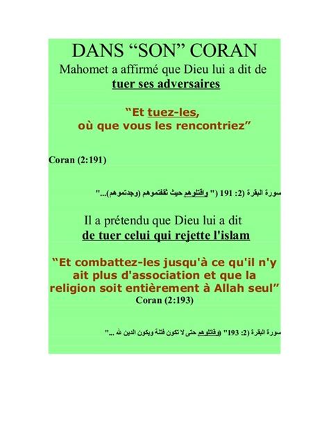 Coran: Le Livre Maudit