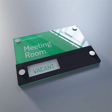 Sliding Meeting Sign With Acrylic | Design Your Sign