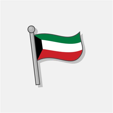 Illustration of Kuwait flag Template 13369218 Vector Art at Vecteezy