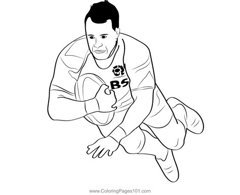 Scotland Rugby Football Coloring Page for Kids - Free National Sports Day Printable Coloring ...