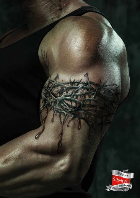 Stimol: The crown of thorns | Thorn tattoo, Christ tattoo, Tattoos for guys