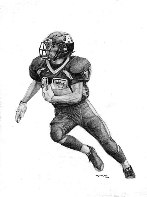 Football drawing | Football drawing, Rugby art, Football player drawing