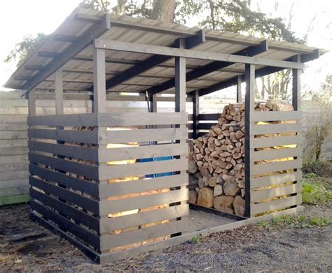 Firewood shed | 60 design ideas | Plans | How to build