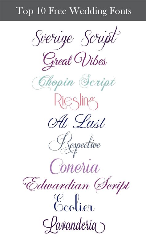 Inspiration Wednesday: Free Wedding Fonts - Perpetually Daydreaming | Free wedding fonts ...