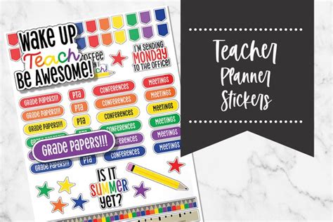 Teacher Planner Stickers