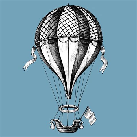 Cute pastel hot air balloon banner vector | Free vector - 527340