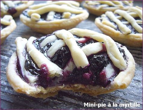 Mini-pies à la myrtille - haustiersos