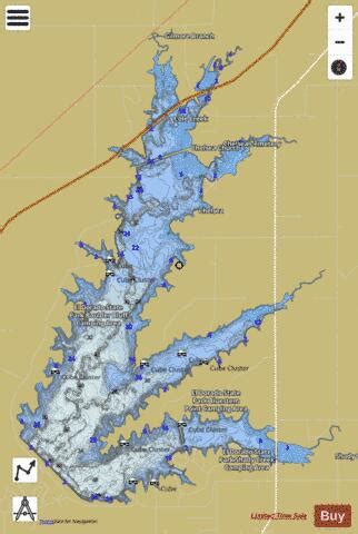 El Dorado Lake Fishing Map | Nautical Charts App