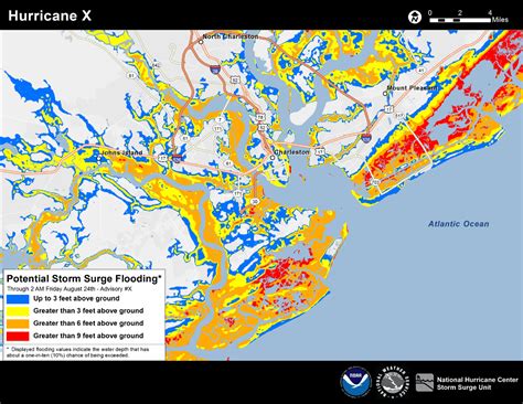 Experimental Potential Storm Surge Flooding Map