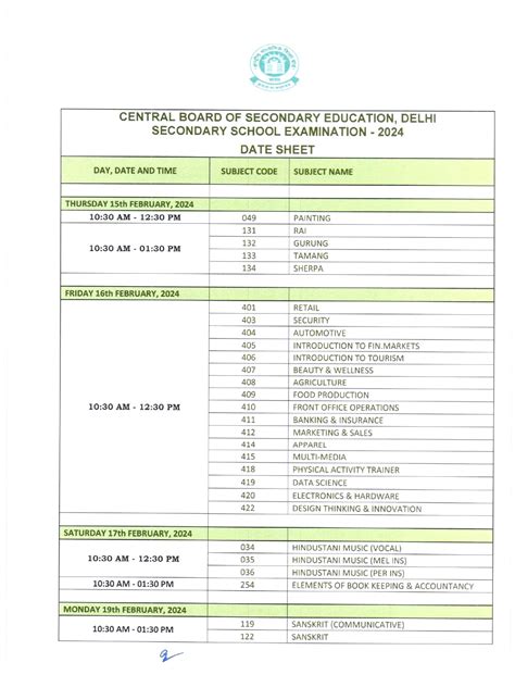 Class 10 CBSE Date Sheet 2024 RELEASED @cbse.gov.in; Live Updates on ...