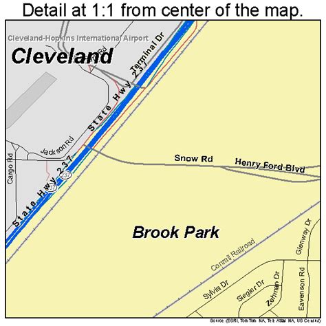 Brook Park Ohio Street Map 3909288