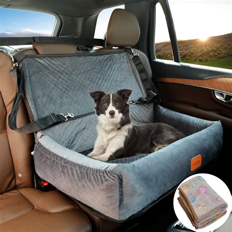 Dog Car Seat for Large/Medium Sized Dogs,Dog Car Travel Bed Dog Seat ...