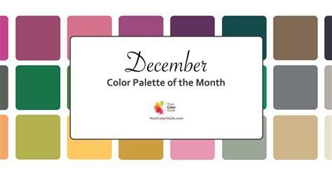 Color Palette of the Month - December 2022