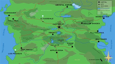 Geographic Map of Equestria by anarchemitis on DeviantArt