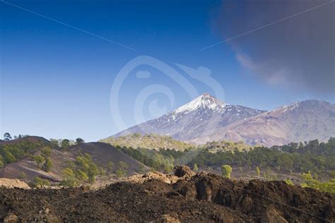 Mount Teide with dark clouds coming - Nature Stock Photo Agency