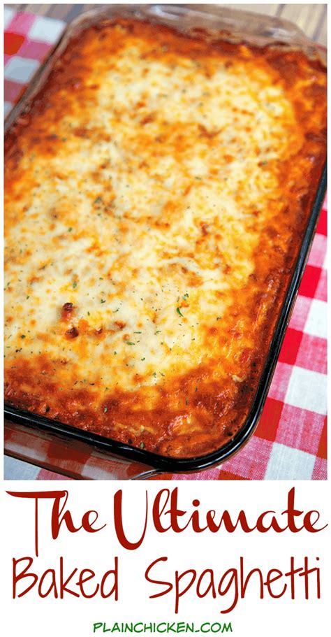 Baked Cream Cheese Spaghetti Casserole : Pizza Baked Spaghetti - Life ...