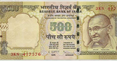 Nilaish, Esq. | World Banknotes: 500 Rupees banknotes signed by Duvvuri Subbarao in 2014