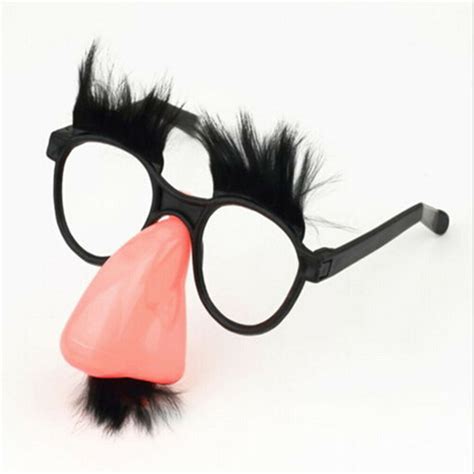 Hot Disguise Moustache Glasses Specs Halloween Party Fancy Funny Dress Hen Nose | eBay