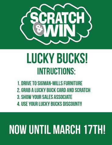 Scratch & Win In-Store Promotion – Sigman-Mills Furniture