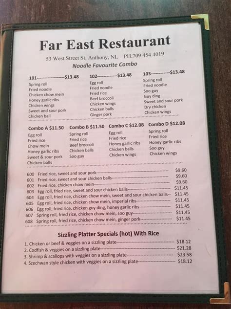 Far East Restaurant | St. Anthony NL