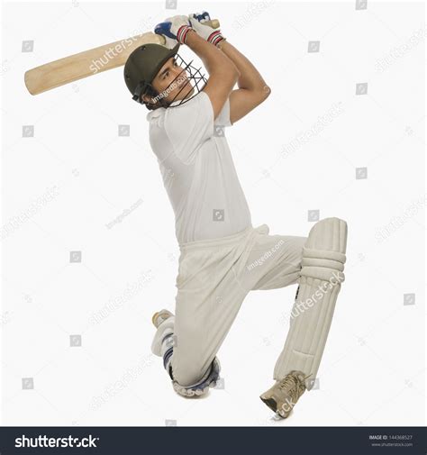 Cricket Batsman Playing Cover Drive Stock Photo 144368527 | Shutterstock