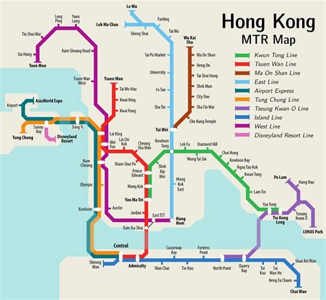 Hong Kong MTR Map | I've adapted the future map into a map o… | Flickr