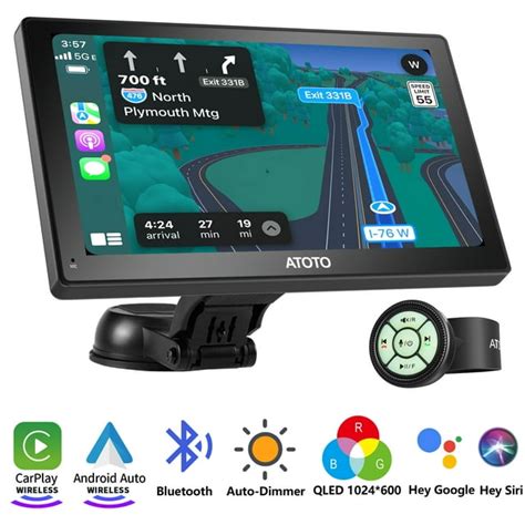 ATOTO 7inch QLED Touchscreen P8 Car Stereo with Remote Control,Wireless ...