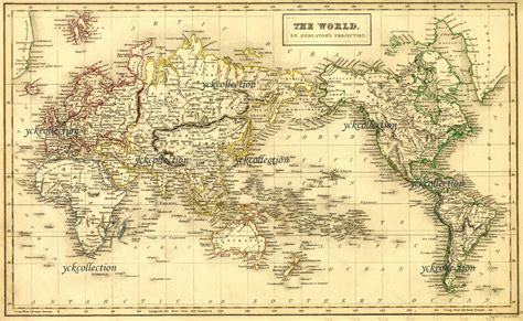 Antique World Map High Resolution