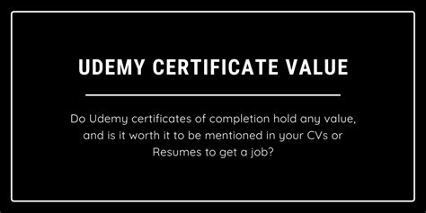 What is the Udemy Certificate Value in (2022) - Is it useful?