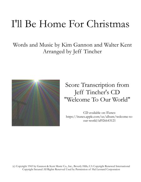 I'll Be Home For Christmas (arr. Jeff Tincher) by Rascal Flatts Sheet Music for Performance ...