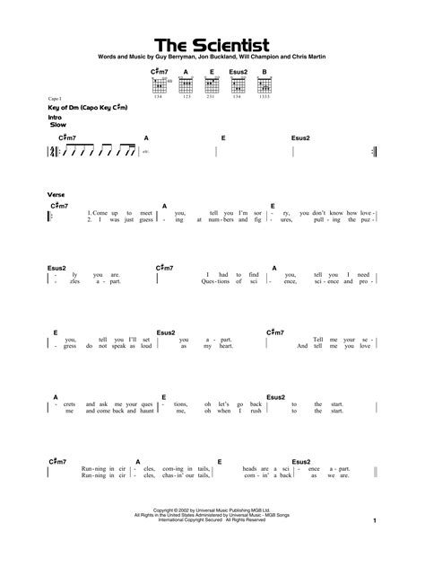 Scientist Guitar Chords