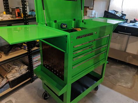 US General 5 Drawer cart from Harbor Freight in Lime Green : harborfreight