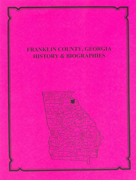 Franklin County, Georgia History and Biographies - Southern Genealogy Books